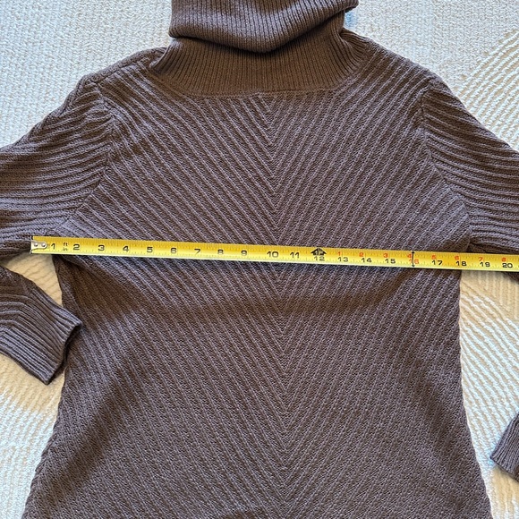 New York & Company Brown Turtleneck Sweater - Picture 9 of 15